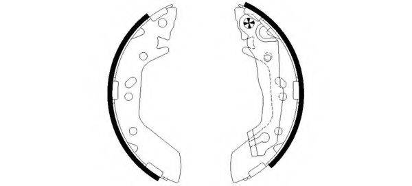 HELLA PAGID 8DB355002541 Комплект тормозных колодок