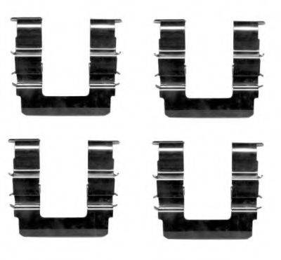HELLA PAGID 8DZ355204441 Комплектующие, колодки дискового тормоза