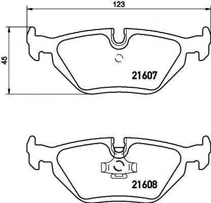 HELLA PAGID 8DB355007511 Комплект тормозных колодок, дисковый тормоз