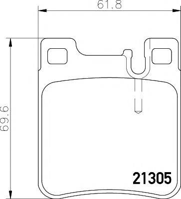 HELLA PAGID 8DB355007581 Комплект тормозных колодок, дисковый тормоз