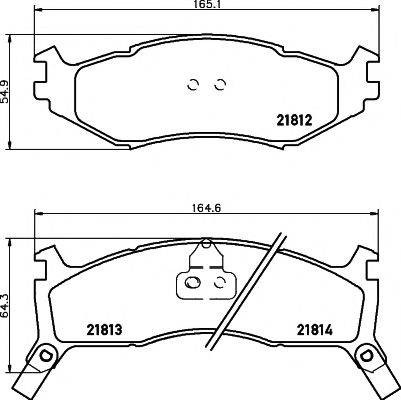 HELLA PAGID 8DB355008221 Комплект тормозных колодок, дисковый тормоз