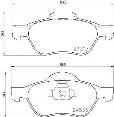 HELLA PAGID 8DB355009091 Комплект тормозных колодок, дисковый тормоз