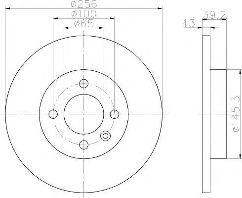 HELLA PAGID 8DD355101641 Тормозной диск