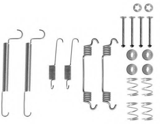 HELLA PAGID 8DZ355200461 Комплектующие, тормозная колодка