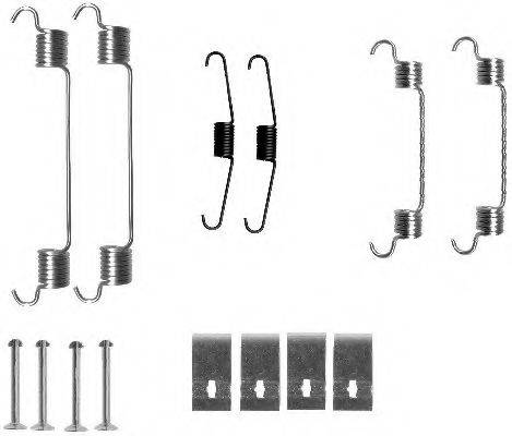 HELLA PAGID 8DZ355200731 Комплектующие, тормозная колодка