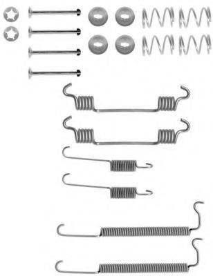 HELLA PAGID 8DZ355200811 Комплектующие, тормозная колодка