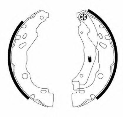 HELLA PAGID 8DB355020071 Комплект тормозных колодок