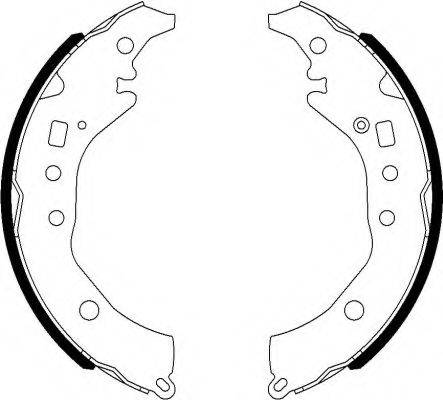 HELLA PAGID 8DB355022021 Комплект тормозных колодок