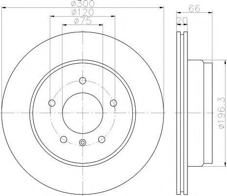 HELLA PAGID 8DD355118271 Тормозной диск