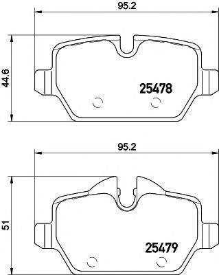 HELLA PAGID 8DB355020111 Комплект тормозных колодок, дисковый тормоз