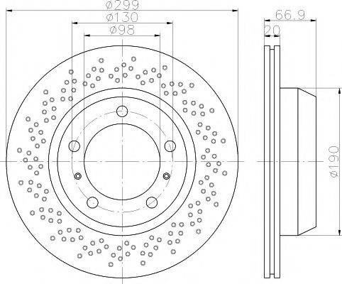 HELLA PAGID 8DD355120221 Тормозной диск