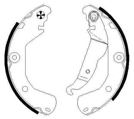 HELLA PAGID 8DB355022151 Комплект тормозных колодок