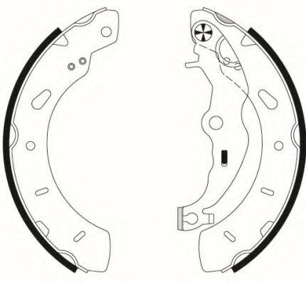 HELLA PAGID 8DB355022201 Комплект тормозных колодок