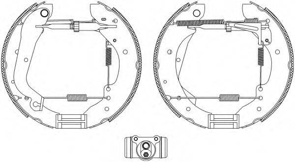 HELLA PAGID 8DB355003601 Комплект тормозных колодок