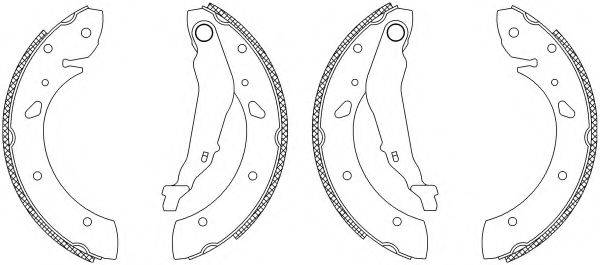 HELLA PAGID 8DB355003451 Комплект тормозных колодок