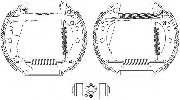 HELLA PAGID 8DB355005241 Комплект тормозных колодок