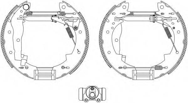HELLA PAGID 8DB355004251 Комплект тормозных колодок