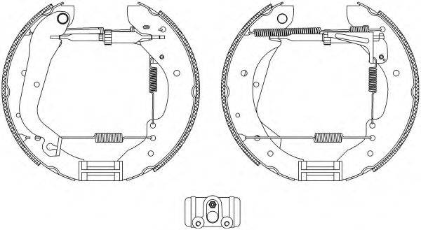 HELLA PAGID 8DB355004061 Комплект тормозных колодок