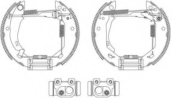 HELLA PAGID 8DB355003831 Комплект тормозных колодок