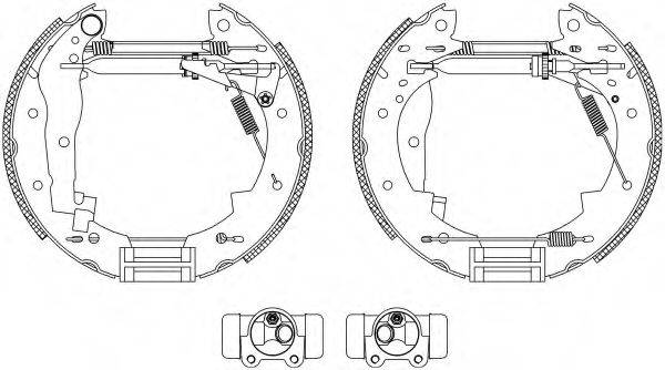 HELLA PAGID 8DB355003851 Комплект тормозных колодок