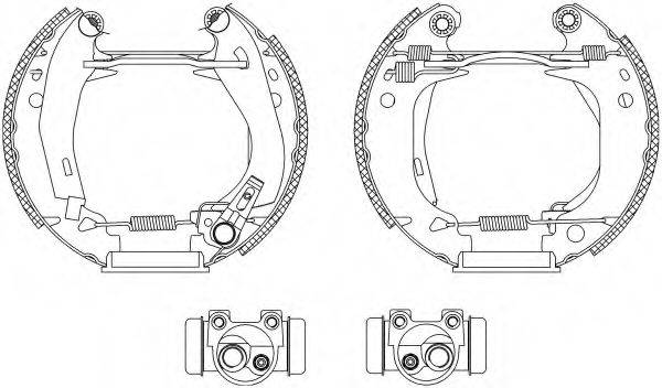 HELLA PAGID 8DB355003661 Комплект тормозных колодок