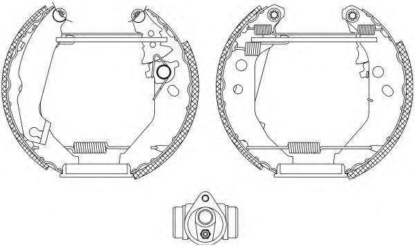 HELLA PAGID 8DB355003791 Комплект тормозных колодок