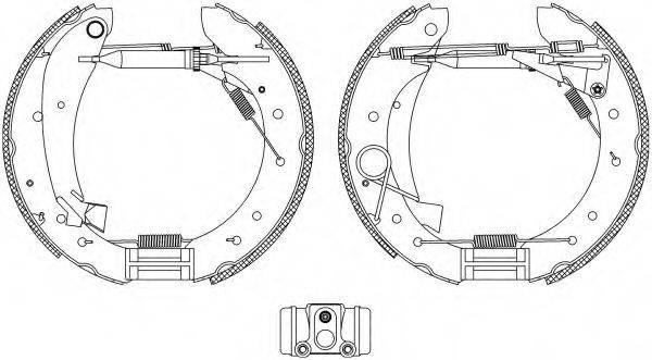 HELLA PAGID 8DB355004241 Комплект тормозных колодок