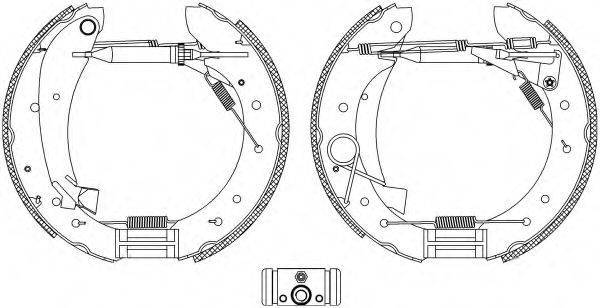 HELLA PAGID 8DB355005281 Комплект тормозных колодок