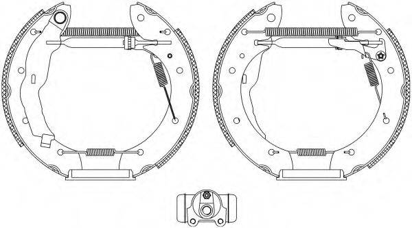 HELLA PAGID 8DB355004321 Комплект тормозных колодок