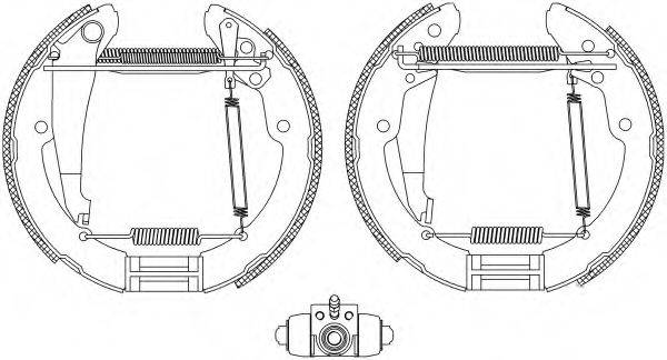 HELLA PAGID 8DB355004721 Комплект тормозных колодок