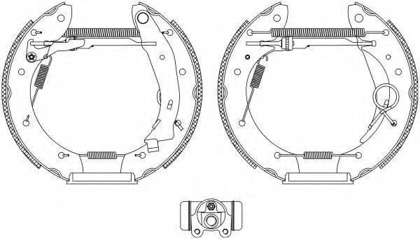 HELLA PAGID 8DB355004351 Комплект тормозных колодок