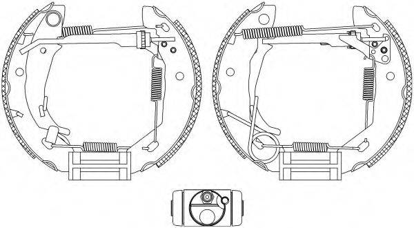 HELLA PAGID 8DB355004521 Комплект тормозных колодок