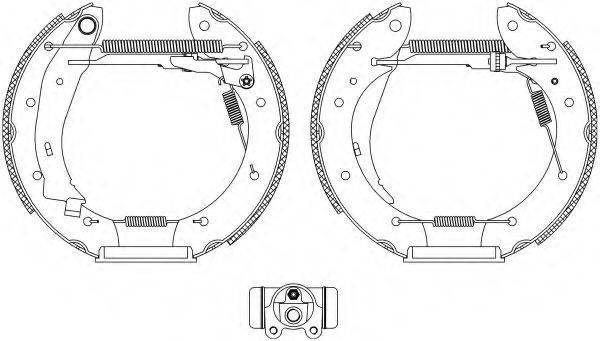 HELLA PAGID 8DB355004391 Комплект тормозных колодок