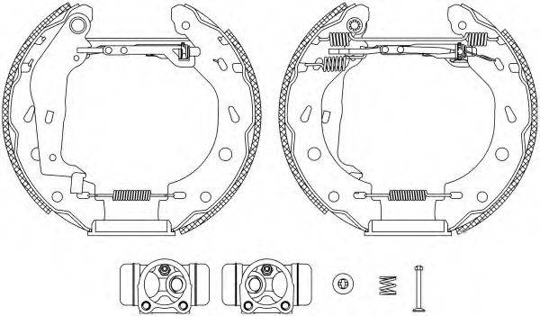 HELLA PAGID 8DB355004941 Комплект тормозных колодок