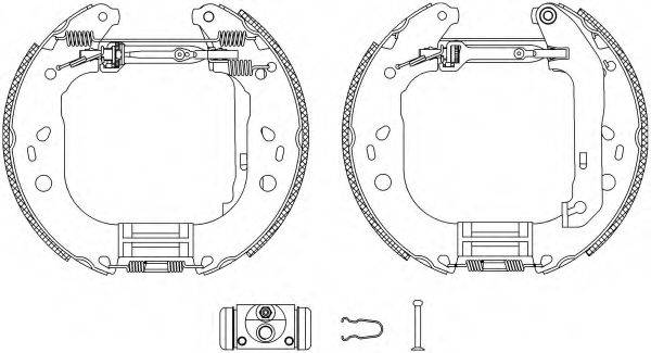 HELLA PAGID 8DB355004861 Комплект тормозных колодок