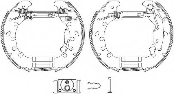 HELLA PAGID 8DB355005181 Комплект тормозных колодок