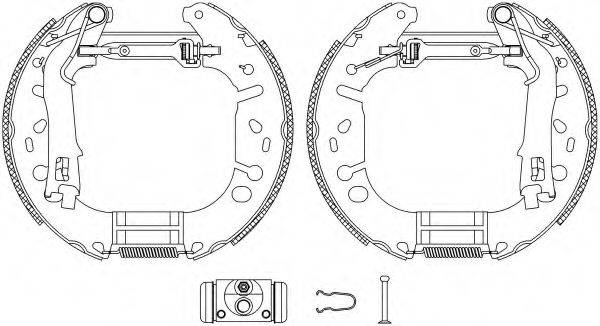 HELLA PAGID 8DB355005131 Комплект тормозных колодок