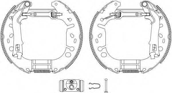 HELLA PAGID 8DB355005191 Комплект тормозных колодок