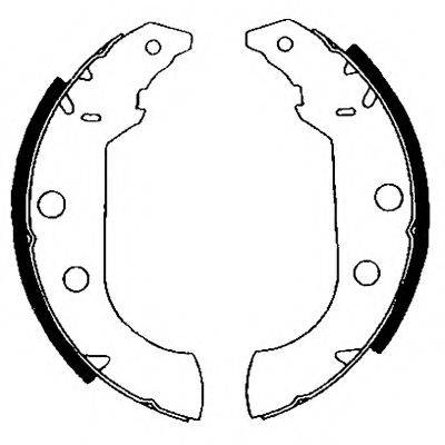 HELLA PAGID 8DB355001101 Комплект тормозных колодок