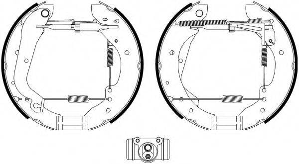 HELLA PAGID 8DB355022721 Комплект тормозных колодок