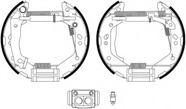 HELLA PAGID 8DB355022781 Комплект тормозных колодок