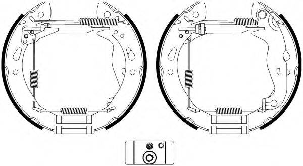 HELLA PAGID 8DB355022921 Комплект тормозных колодок