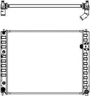 SAKURA AUTOMOTIVE 32518501 Радиатор, охлаждение двигателя
