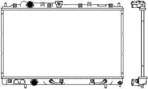 SAKURA AUTOMOTIVE 33211028 Радиатор, охлаждение двигателя