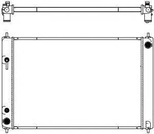 SAKURA AUTOMOTIVE 33418504 Радиатор, охлаждение двигателя