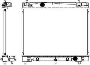 SAKURA AUTOMOTIVE 34618510 Радиатор, охлаждение двигателя