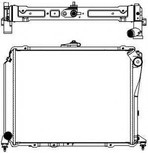 SAKURA AUTOMOTIVE 34621007 Радиатор, охлаждение двигателя