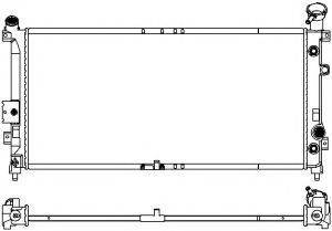 SAKURA AUTOMOTIVE 35711007 Радиатор, охлаждение двигателя