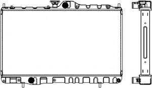 SAKURA AUTOMOTIVE 43211009 Радиатор, охлаждение двигателя