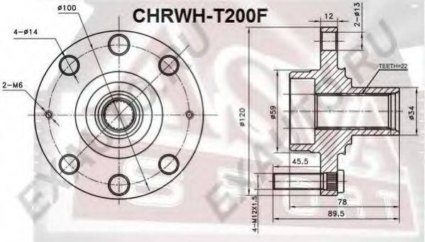 ASVA CHRWHT200F Ступица колеса